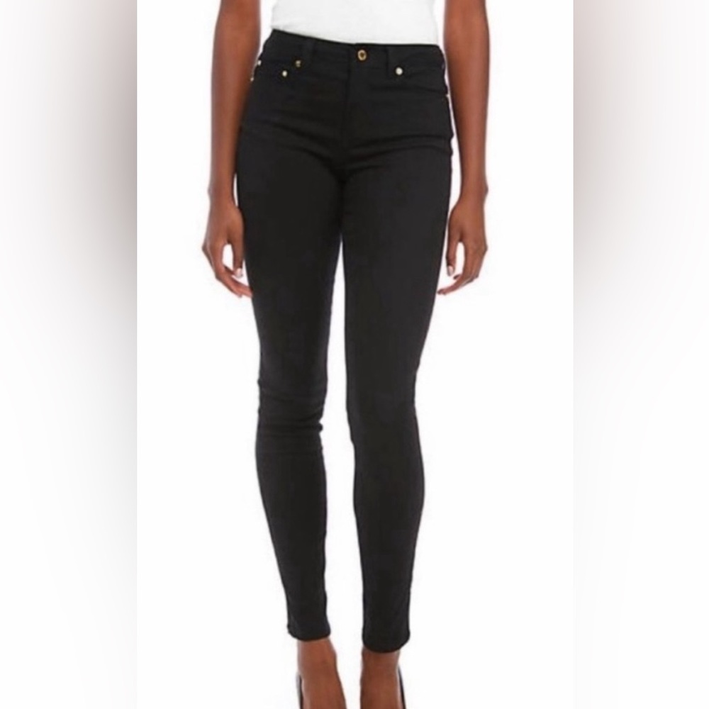 Michael Kors Black Izzy Skinny Mid Rise Jeans NWOT - Size 8